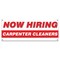 Signmission Now Hiring Carpenter Cleaners Banner Apply Inside Accepting Application Single Sided B-30211 - alternate 1